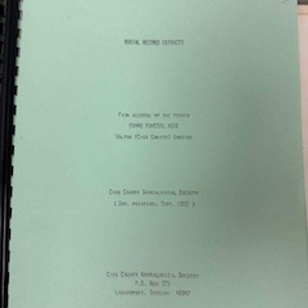Evans Funeral Home, Walton, IN – Burial Records