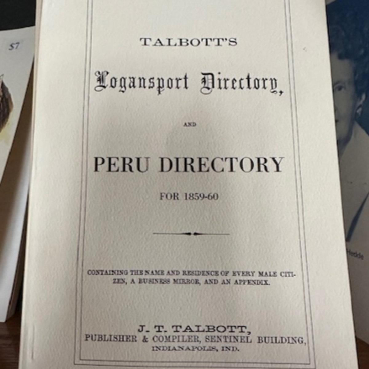 Talbott's Logansport & Peru Directory